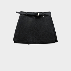 겨울에도 황금비율 보장윈터 도톰 모직 팬던트 포인트 고퀄리티 A라인 스커트 치마바지