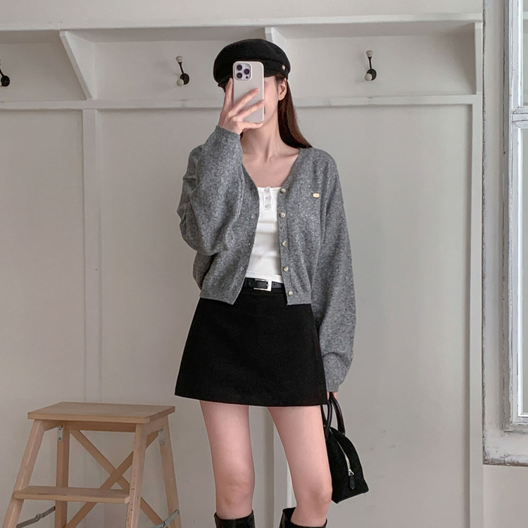 겨울에도 황금비율 보장윈터 도톰 모직 팬던트 포인트 고퀄리티 A라인 스커트 치마바지 블랙