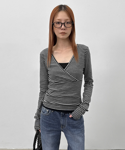 セミブーツカットデニム BLUE