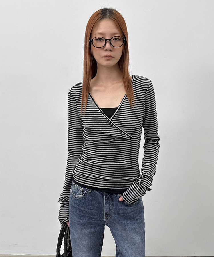 セミブーツカットデニム BLUE