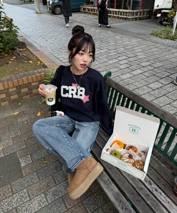 【❤️MADE】 CRBワッペントレーナー NAVY