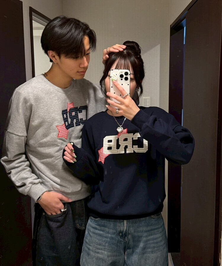 【❤️MADE】 CRBワッペントレーナー NAVY