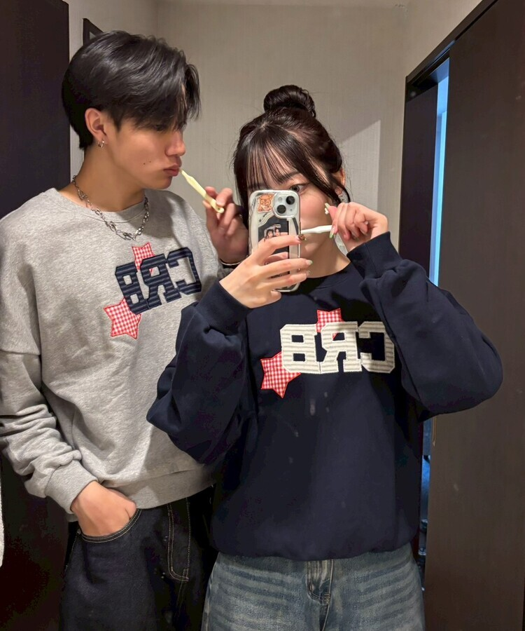 【❤️MADE】 CRBワッペントレーナー NAVY