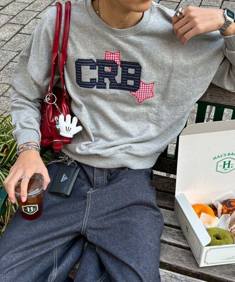 【❤️MADE】 CRBワッペントレーナー GRAY