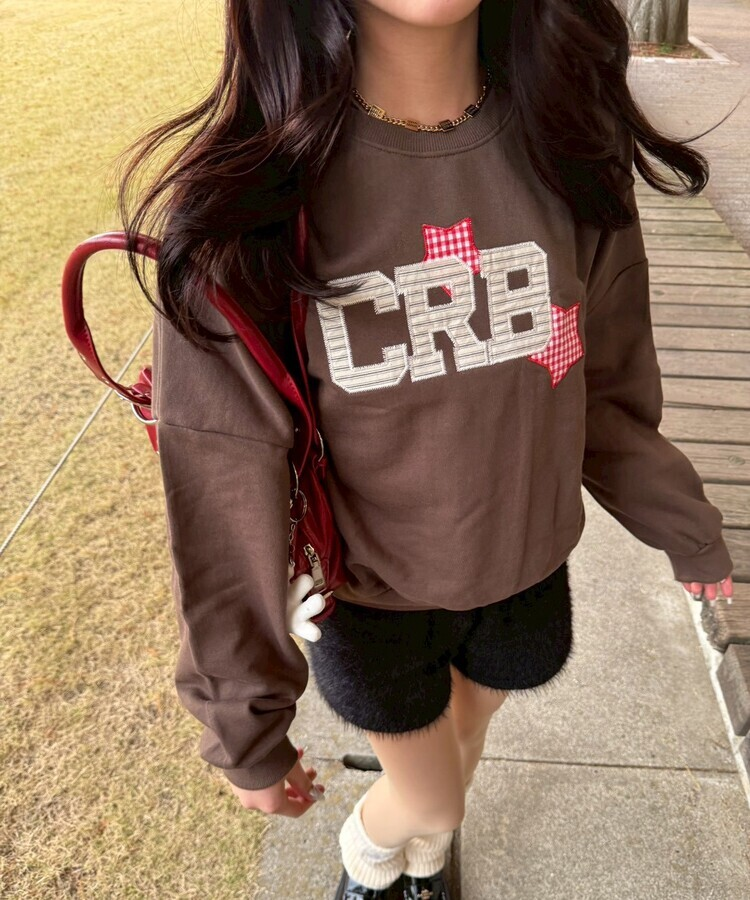 【4次完売❤️MADE】 CRBワッペントレーナー BROWN