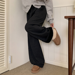 【起毛】サイドスリットトレーニングパンツ CHARCOAL