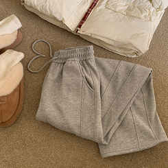 【起毛】サイドスリットトレーニングパンツ