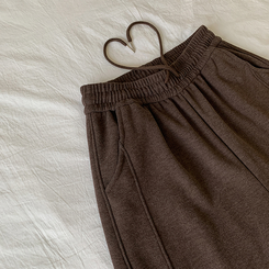 【起毛】サイドスリットトレーニングパンツ