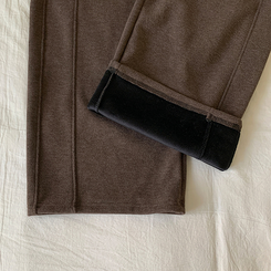 【起毛】サイドスリットトレーニングパンツ