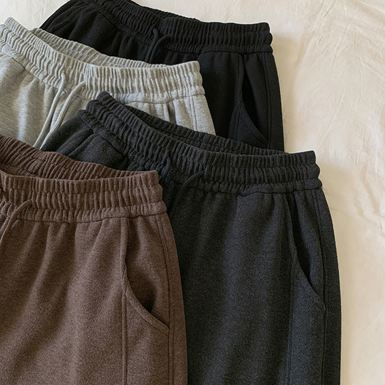 【起毛】サイドスリットトレーニングパンツ