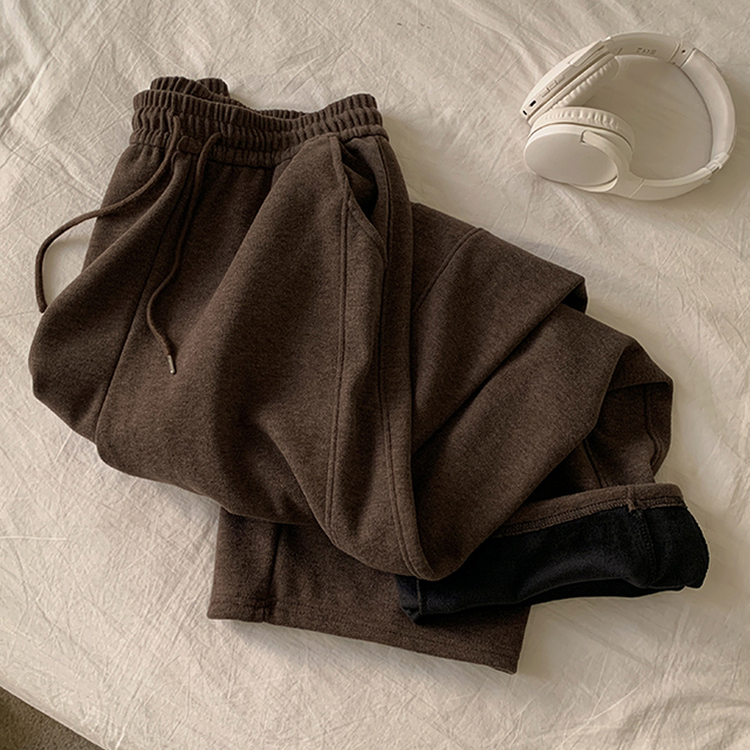 【起毛】サイドスリットトレーニングパンツ