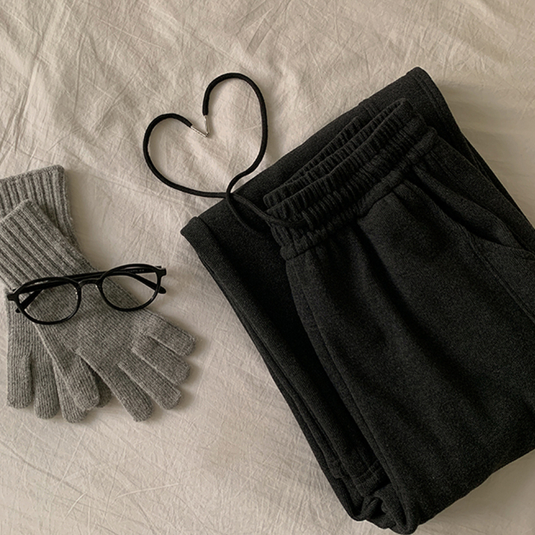 【起毛】サイドスリットトレーニングパンツ