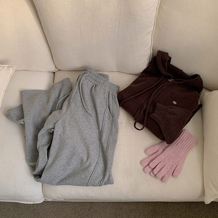 【起毛】サイドスリットトレーニングパンツ