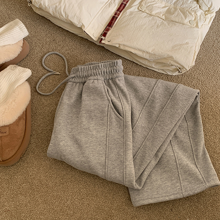 【起毛】サイドスリットトレーニングパンツ