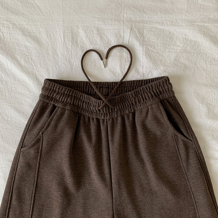 【起毛】サイドスリットトレーニングパンツ