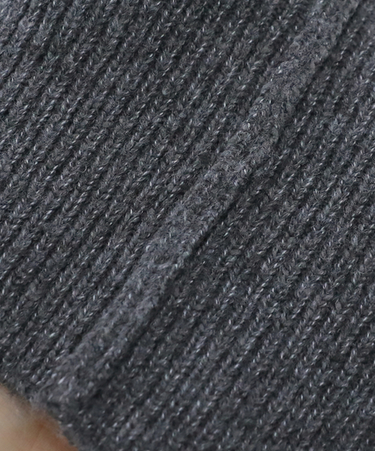 ラグランフードニットジップアップ(6color)