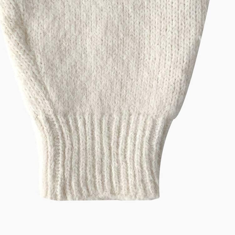 유앤 벨트 세트 앙고라 긴팔 미니 니트 원피스