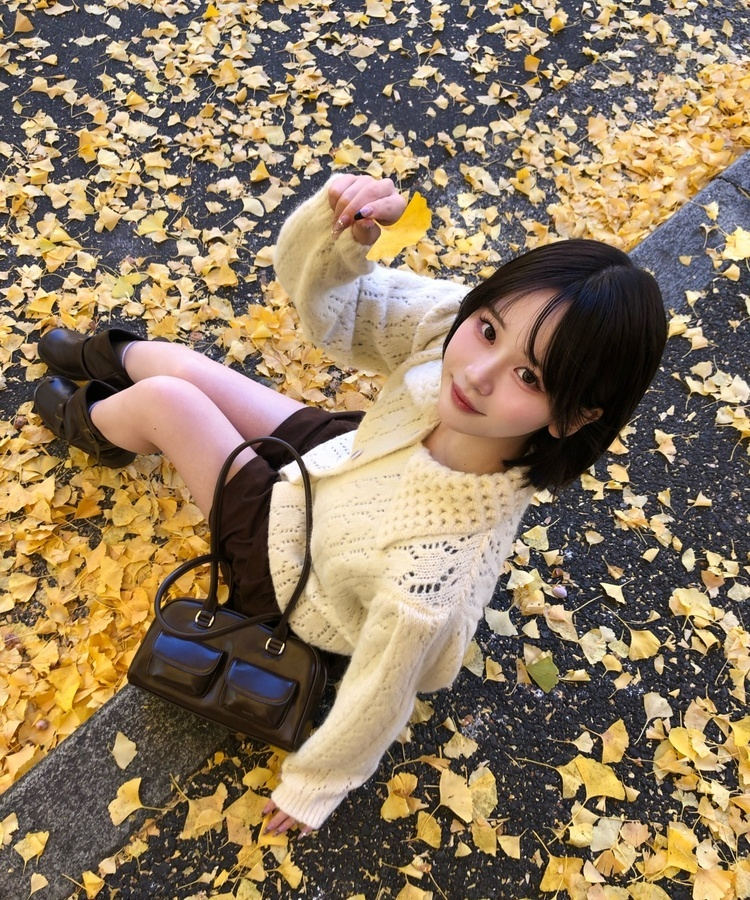 캐린 니트 가디건 아이보리