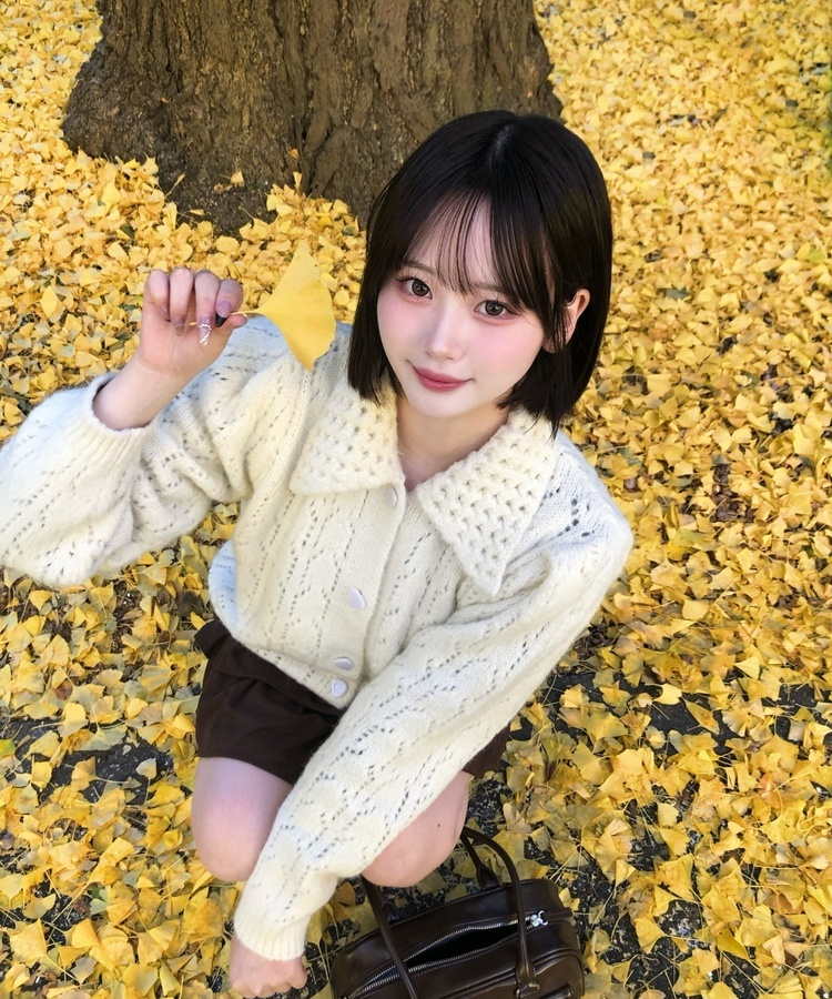 캐린 니트 가디건 아이보리