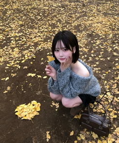 앙고라 오프 롱 니트 그레이