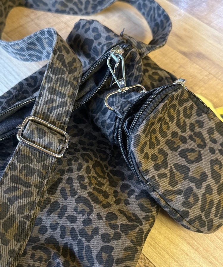 호피 키링 빈티지 미니 숄더백 차콜