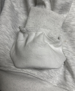 (기모)투스타 레오파드 별패치 후드 아이보리