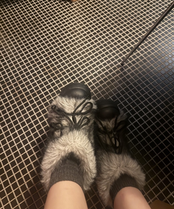 ニットウールデイリーソックス CHARCOAL