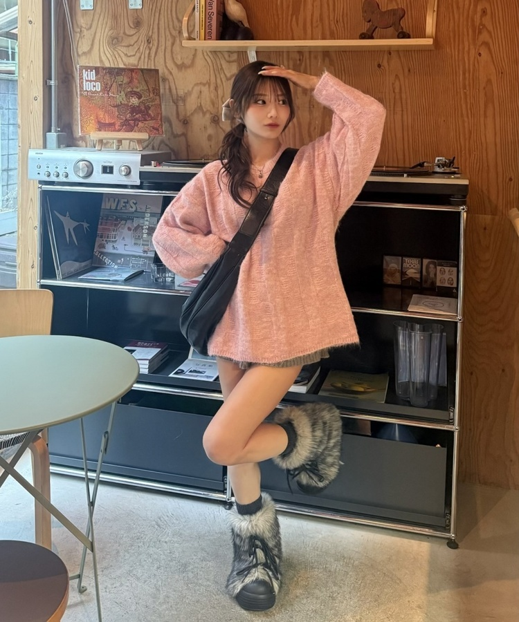 ニットウールデイリーソックス CHARCOAL