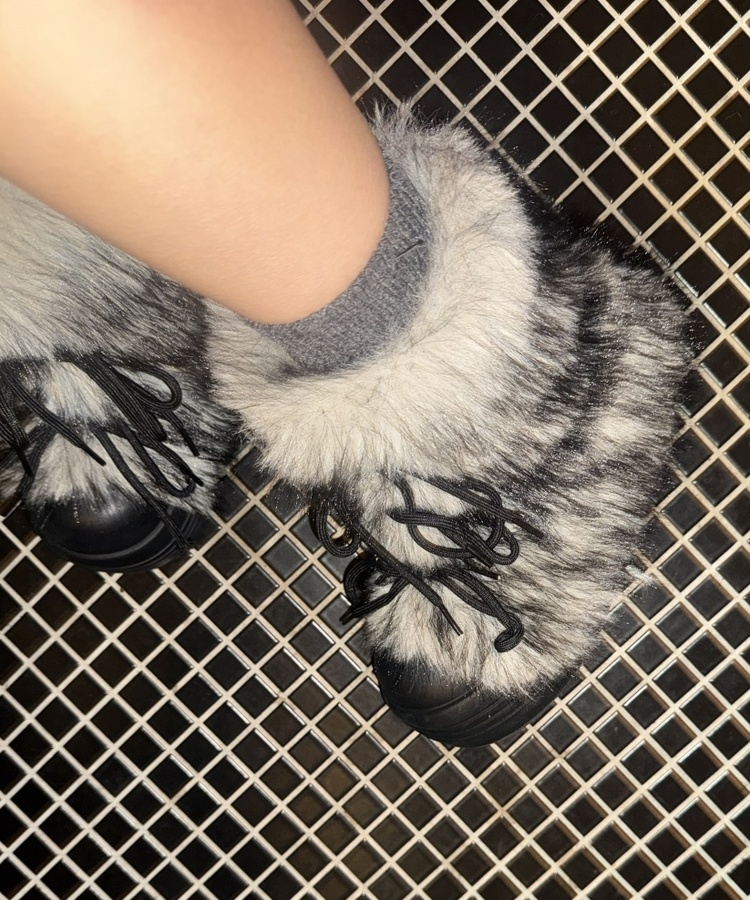 ニットウールデイリーソックス CHARCOAL