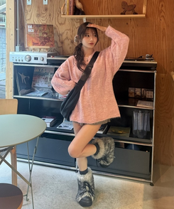 レザーショルダークロスバック BLACK