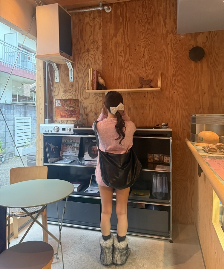 ラウンドオーバーサイズニット PINK