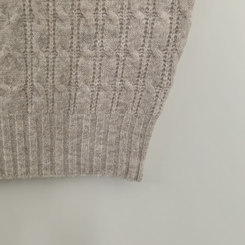 도톰 폭닥 꽈배기 케이블 라운드 오버핏 겨울 울니트 빅사이즈