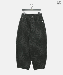 レオパードバルーンオーバーフィットパンツ