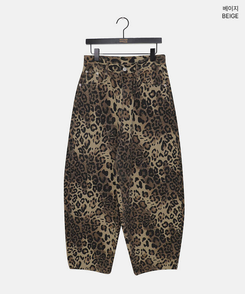 レオパードバルーンオーバーフィットパンツ