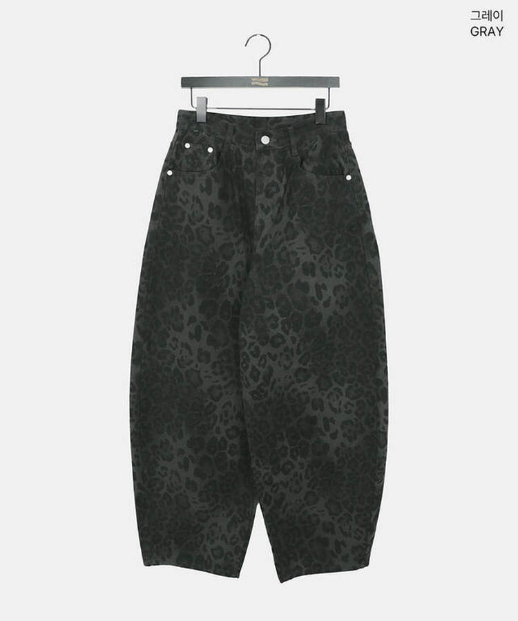 レオパードバルーンオーバーフィットパンツ