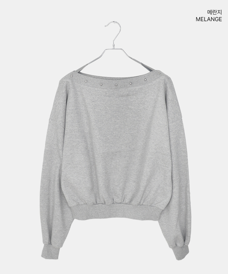 【起毛】オーバーフィットオフスタッド長袖