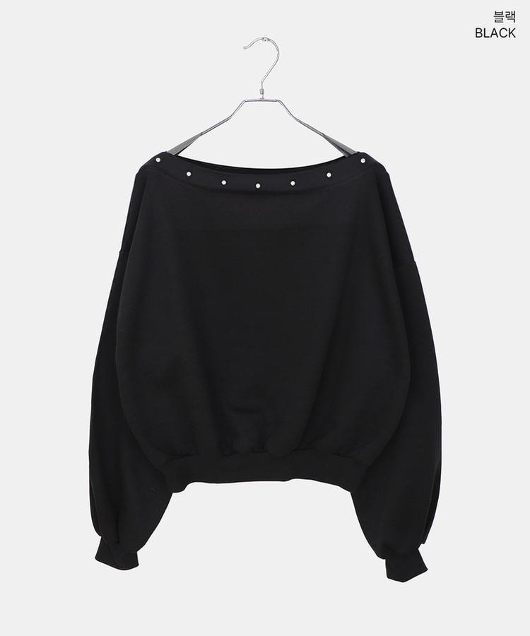 【起毛】オーバーフィットオフスタッド長袖