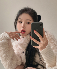 ムードハイネックボタンムートンジャケット WHITE