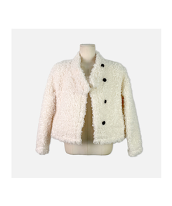 ムードハイネックボタンムートンジャケット