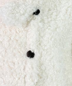 ムードハイネックボタンムートンジャケット