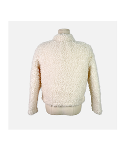 ムードハイネックボタンムートンジャケット