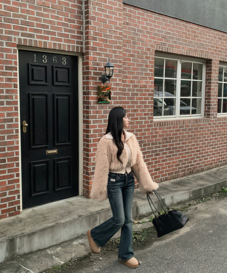 ローライズY2Kブーツカットデニムパンツ DEEP DENIM