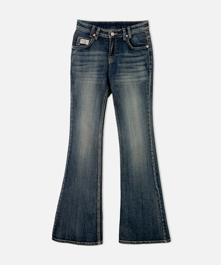 ローライズY2Kブーツカットデニムパンツ