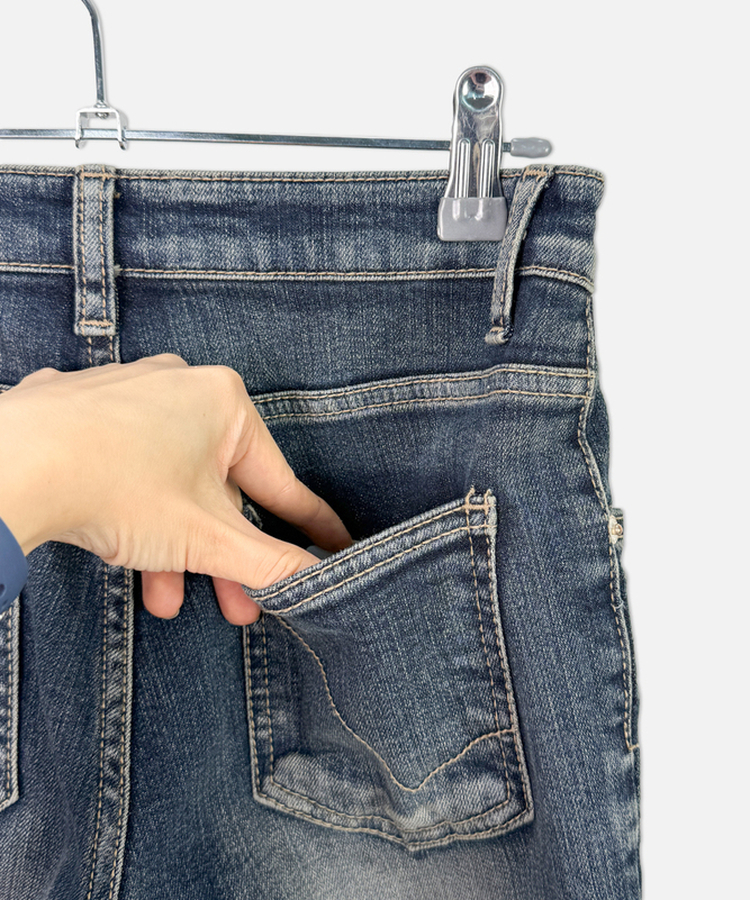 ローライズY2Kブーツカットデニムパンツ