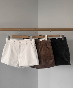 コーデュロイショートパンツ