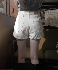 コーデュロイショートパンツ CREAM