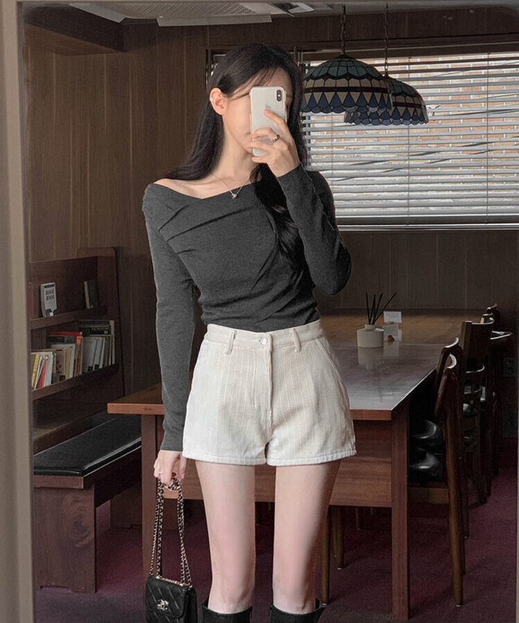 コーデュロイショートパンツ CREAM