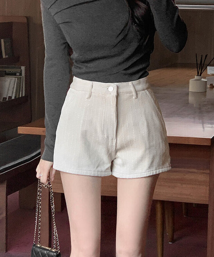 コーデュロイショートパンツ CREAM