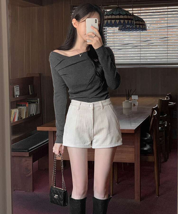 コーデュロイショートパンツ CREAM