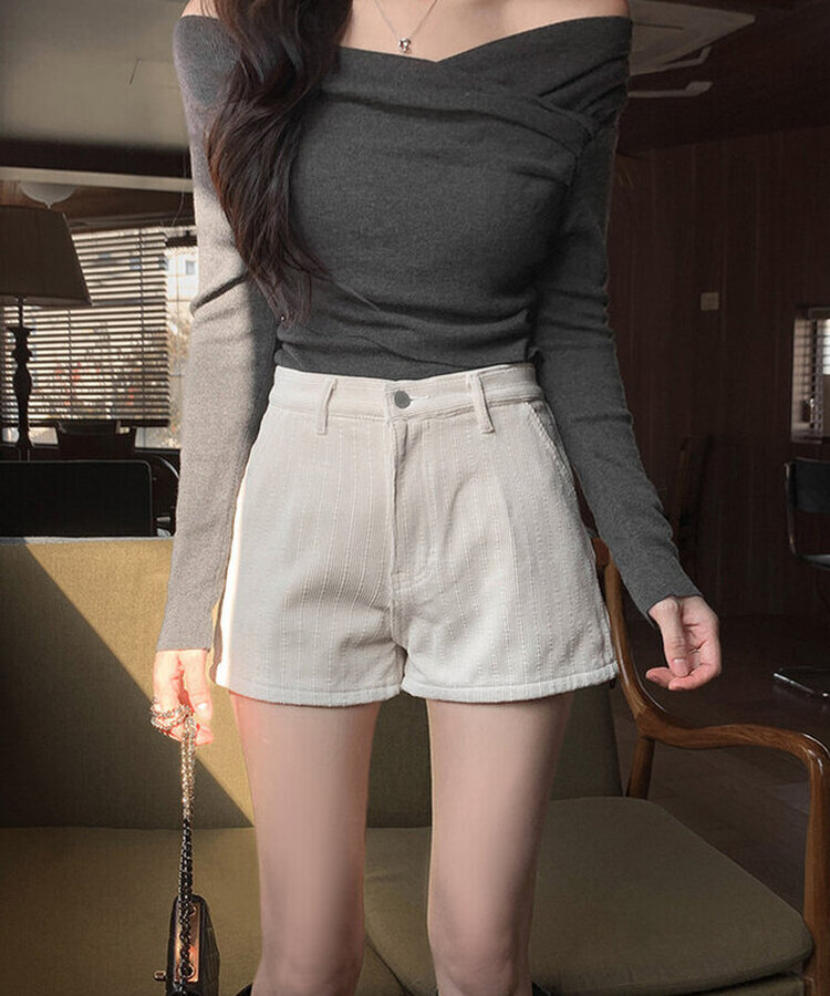 コーデュロイショートパンツ CREAM
